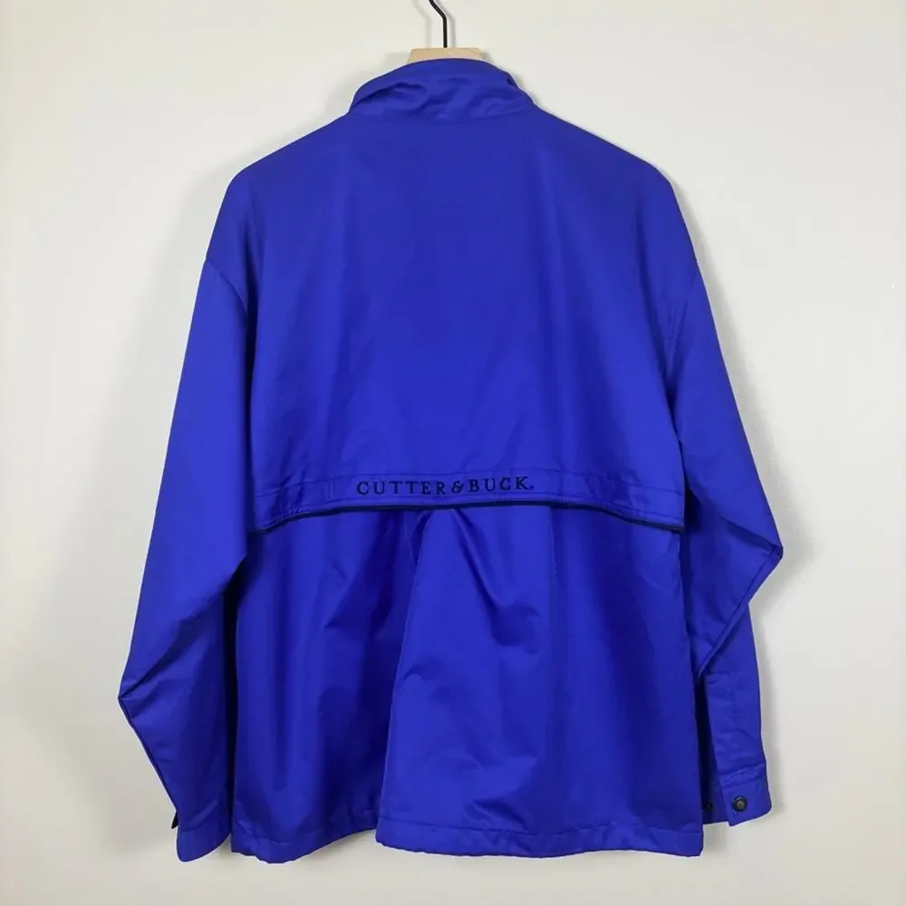 Cutter & Buck Women’s XL Royal Blue Full Zip Windbreaker Jacket Lightweight
